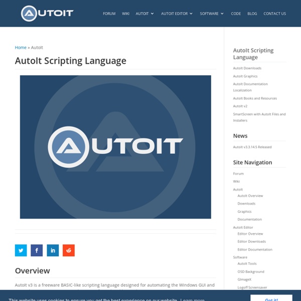AutoIt Scripting Language - AutoIt