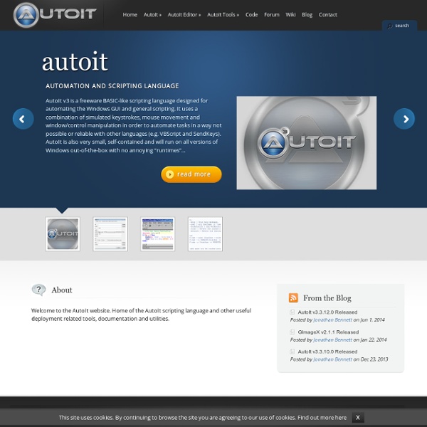 AutoItScript Website