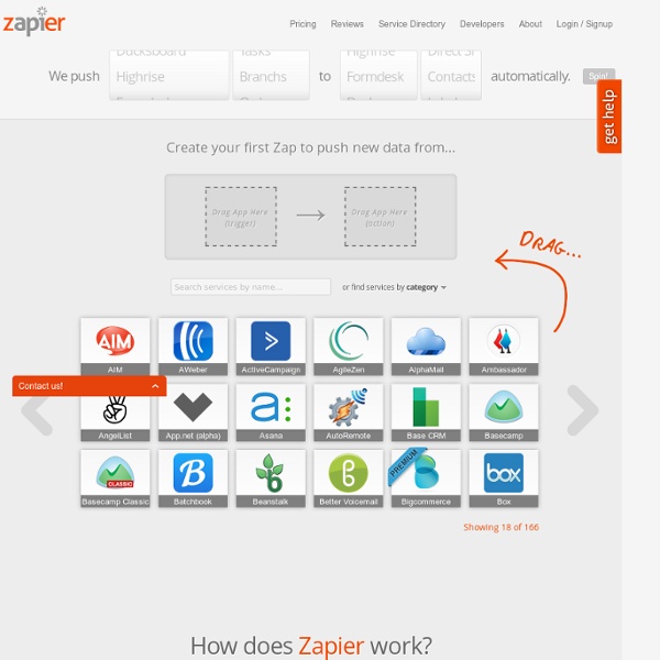 Integrate Your Web Services · Zapier
