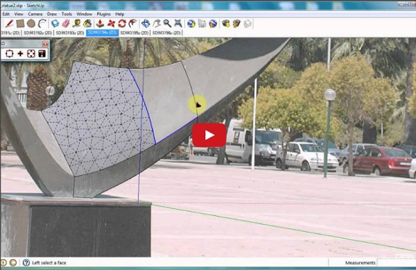 Automatic 3D surface fitting to photographs with Tgi3D SU PhotoScan