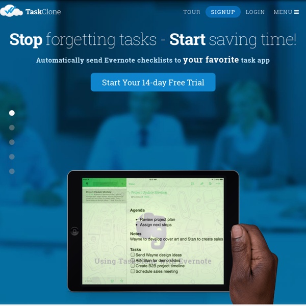 Stop forgetting tasks - Start saving time