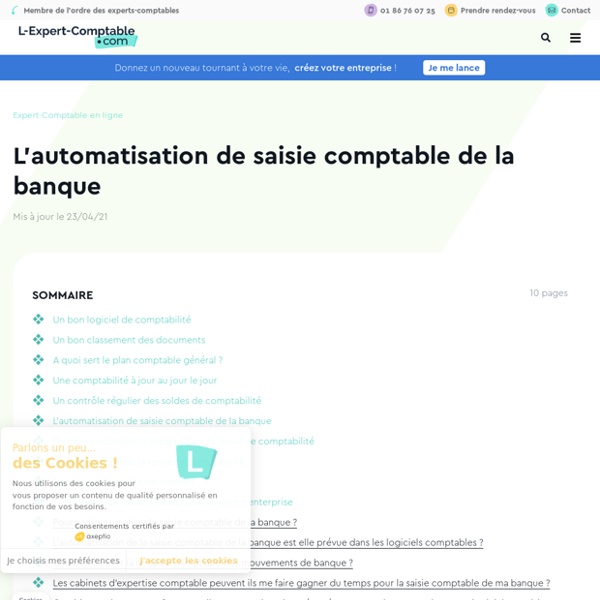 L'automatisation de saisie comptable de la banque