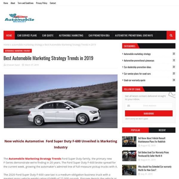 Best Automobile Marketing Strategy Trends in 2019