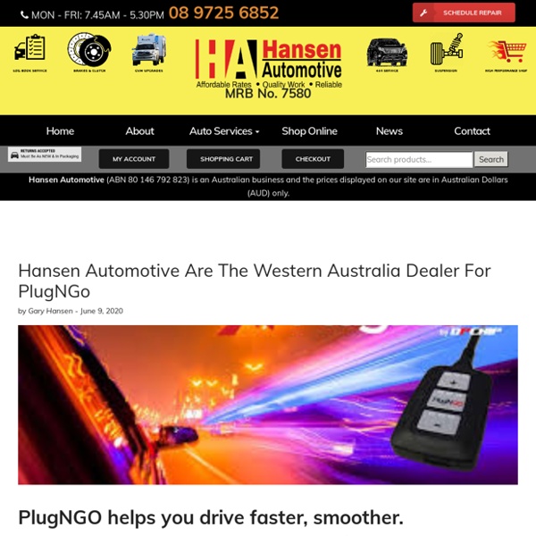 Hansen Automotive Are The Western Australia Dealer For PlugNGo