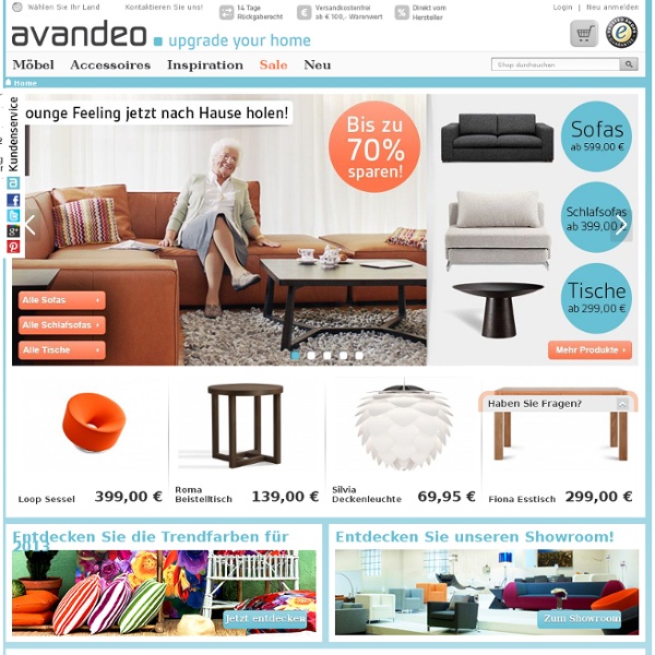 Möbel und Designermöbel online kaufen – avandeo Möbel-Online-Shop
