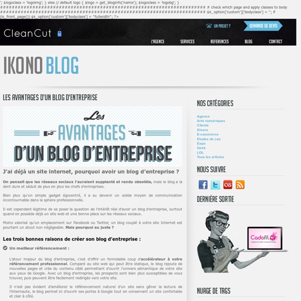 Les avantages d'un blog d'entreprise
