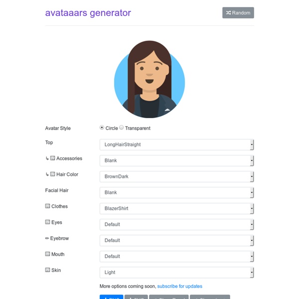 Avataaars Generator - A free online avatar generator for anyone to make their beautiful personal avatar easily!