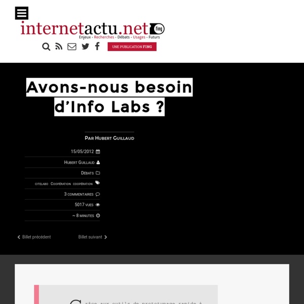 Avons-nous besoin d’Info Labs