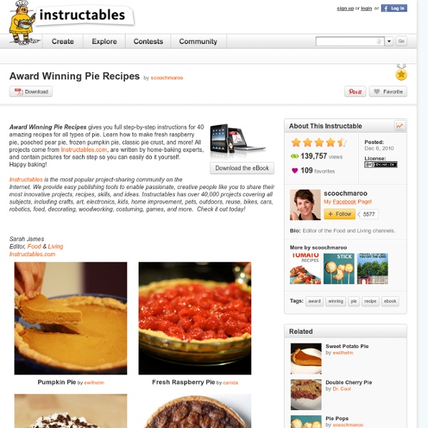 Award Winning Pie Recipes