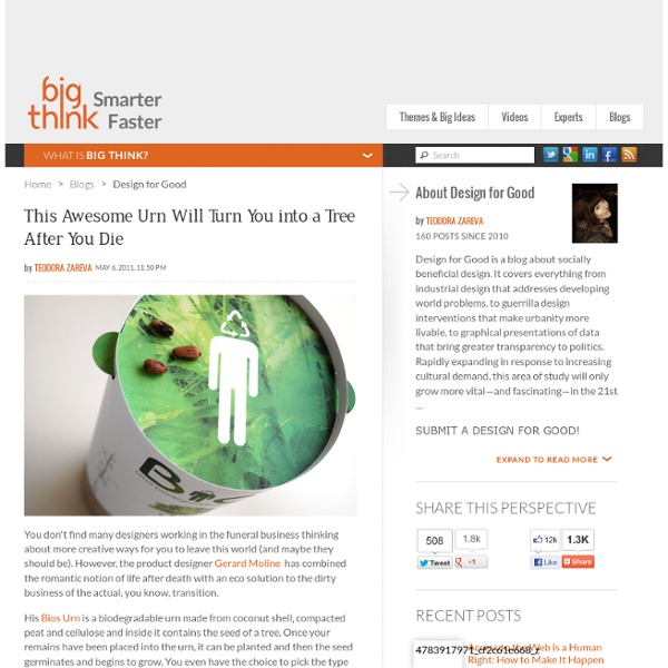 This Awesome Urn Will Turn You into a Tree After You Die Pearltrees