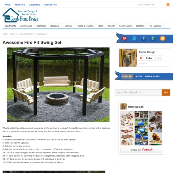 Awesome Fire Pit Swing Set Pearltrees