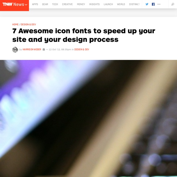7 Gorgeous Icon Fonts for Web Designers
