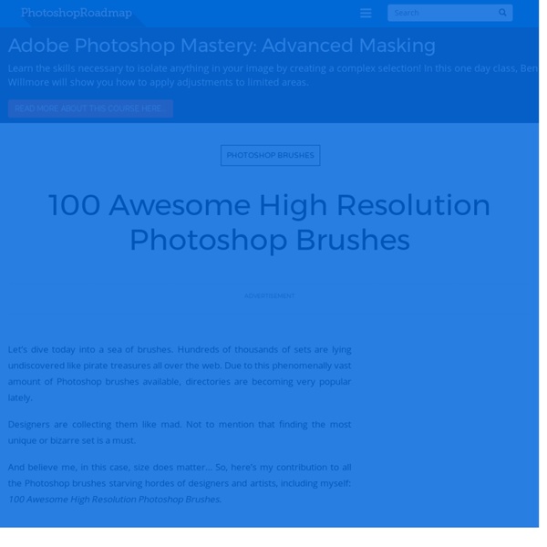 100 Awesome High Resolution Photoshop Brushes