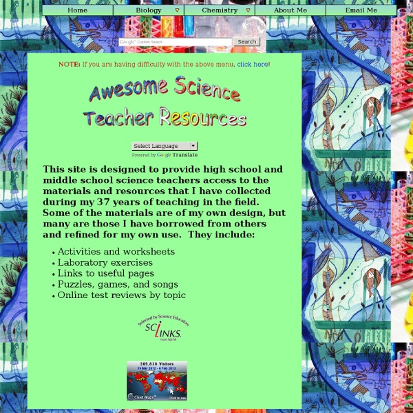Awesome Science Teacher Resources