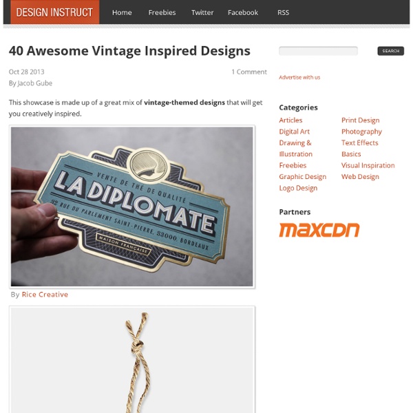 40 Awesome Vintage Inspired Designs - Design Instruct