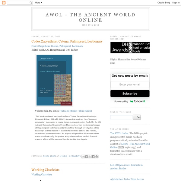 AWOL - The Ancient World Online