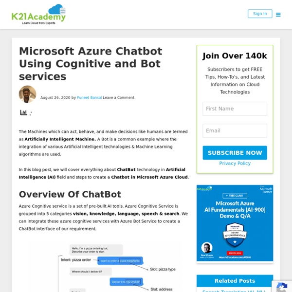What is Azure Chatbot? Steps To Create A Chatbot