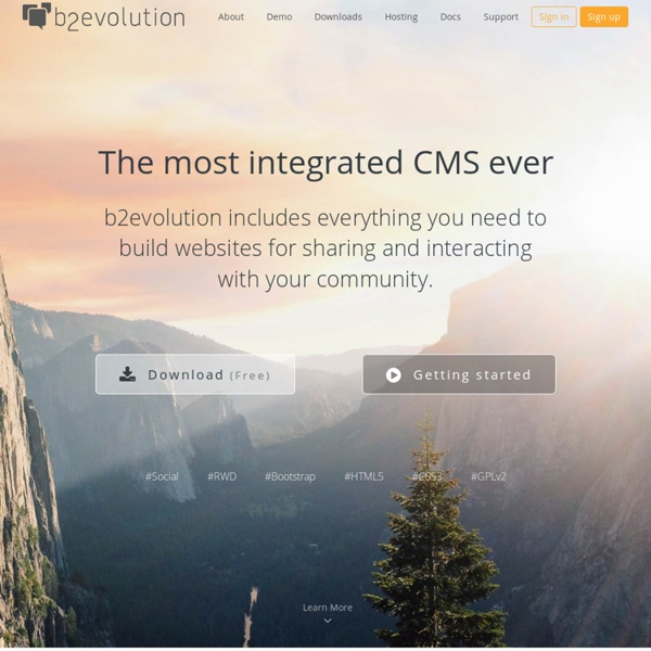 b2evolution: More than a blog! - Open Source Blog/CMS Software