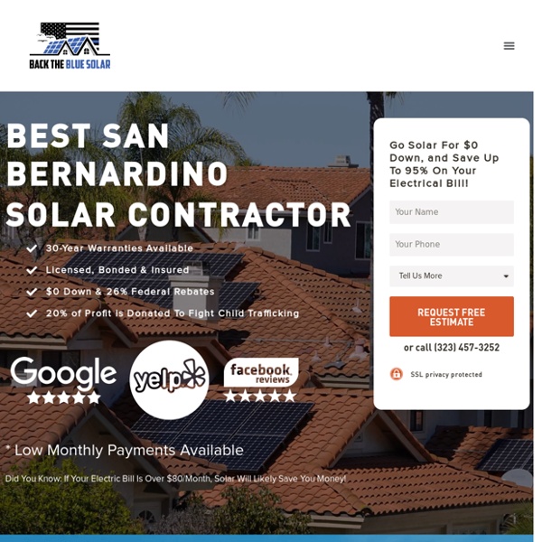 Back The Blue Solar: Best San Bernardino Solar Company