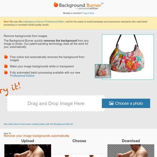 Background Burner Instantly Remove Backgrounds from Images and Photos Bonanza Pearltrees