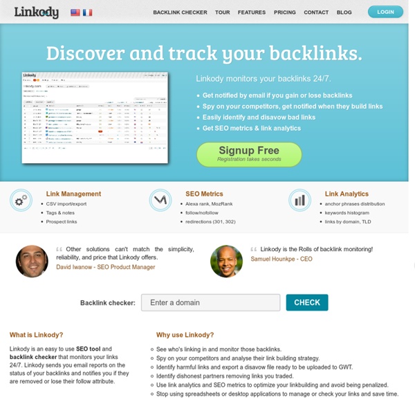 Backlink Checker - Linkody