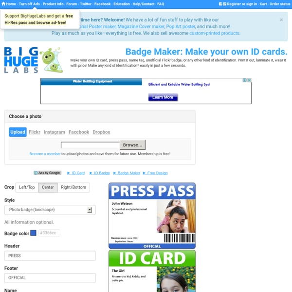 How to Make ID Cards with the Badge Maker! 