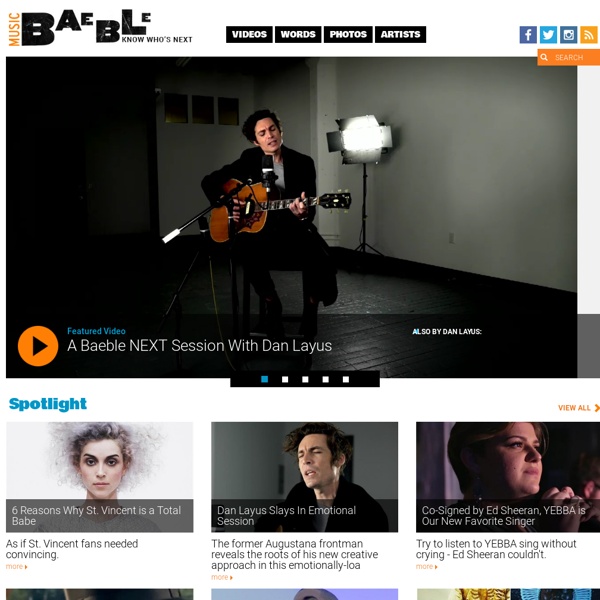 Watch exclusive live music concerts and music videos on Baeblemusic.com