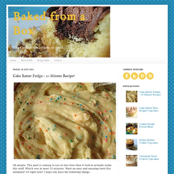 Cake Batter Fudge - 10 Minute Recipe!