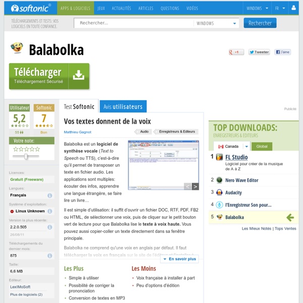 Balabolka - Télécharger