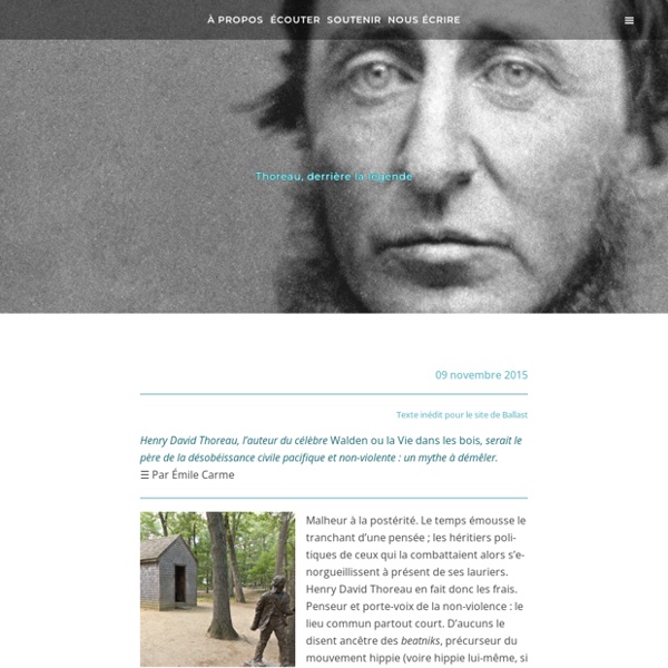 Thoreau, derrière la légende