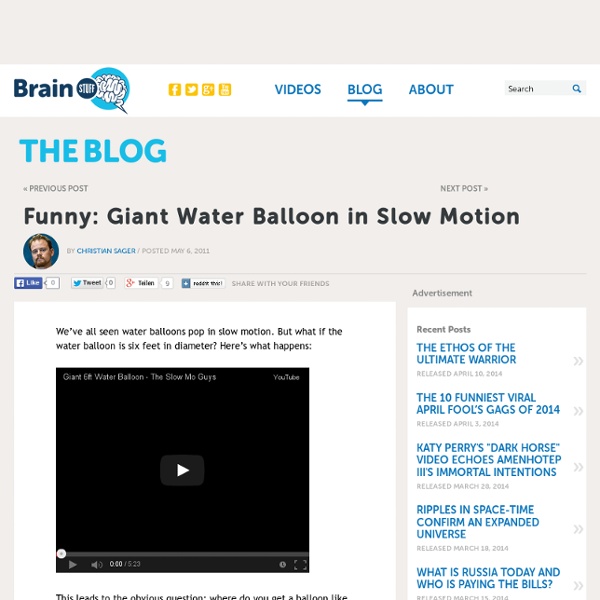 Funny: Giant Water Balloon in Slow Motion