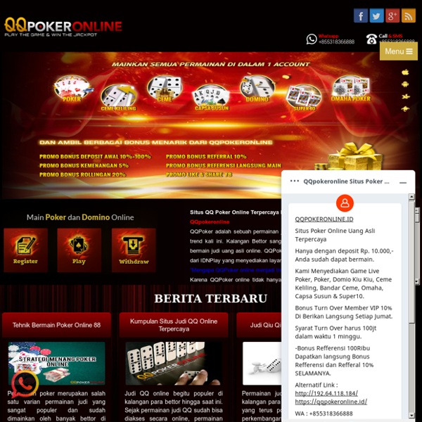 Agen Judi Bandar Domino QQ Poker Online - Ceme Uang Asli