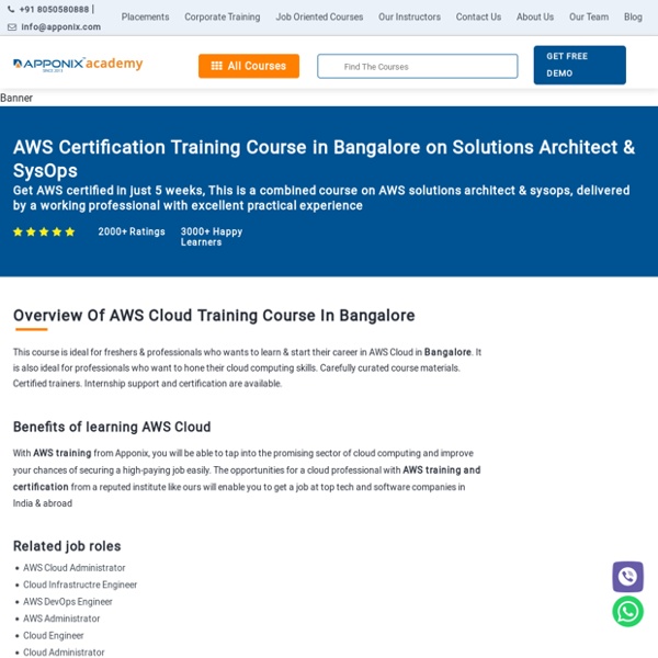 AWS Certification Training with Placement