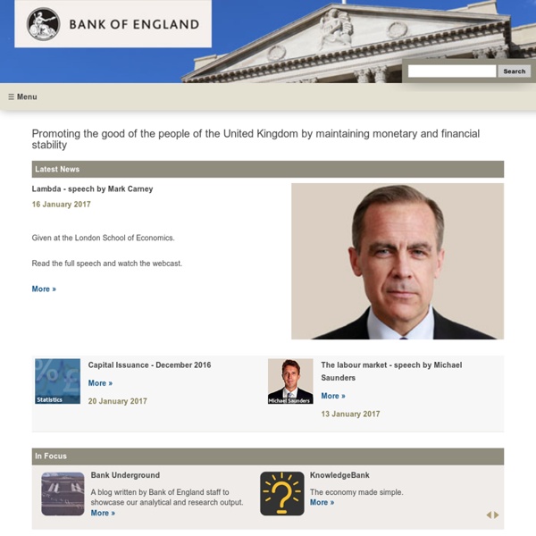 Bank of England - Home