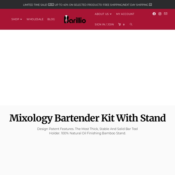 Barillio - #1 Premium Quality Cocktail Sets & Home Bar Tools
