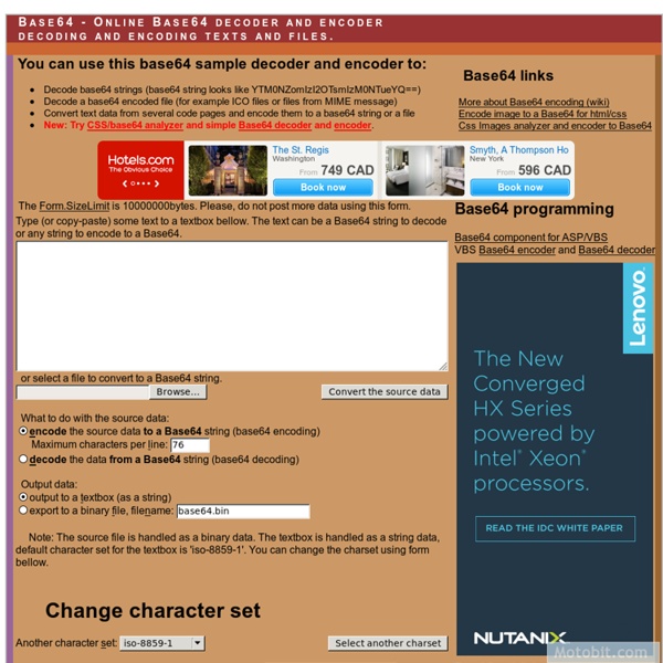 Base64 Online - base64 decode and encode - Iceweasel