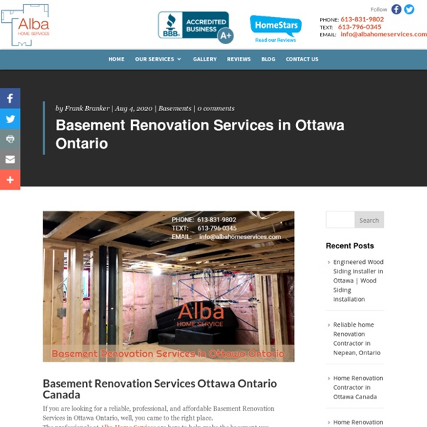 Cellar Remodelling Provider Ottawa Ontario