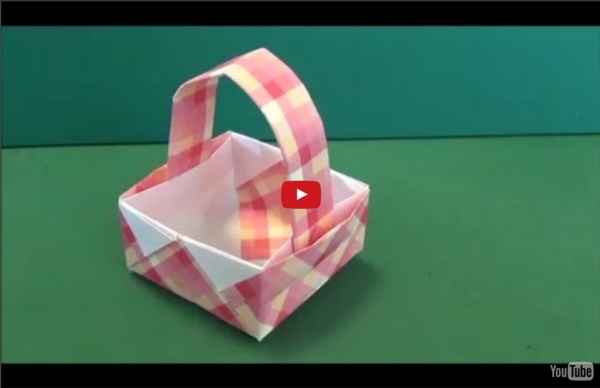 「バスケット」折り紙"Basket"origami