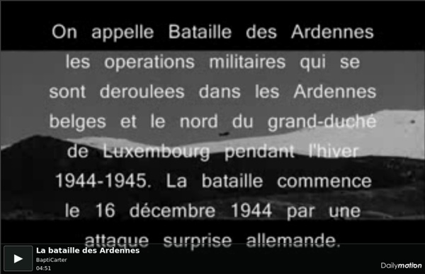 La bataille des Ardennes