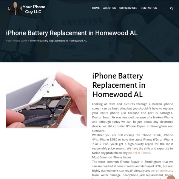 iPhone Battery Replacement in Homewood AL