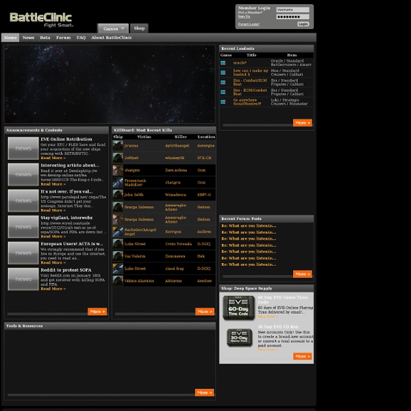 BattleClinic.com - Your online community for EVE Online, Freelan