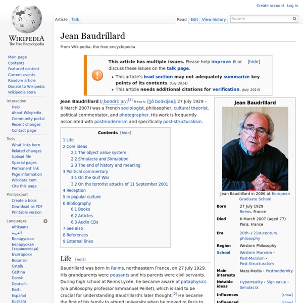 Jean Baudrillard