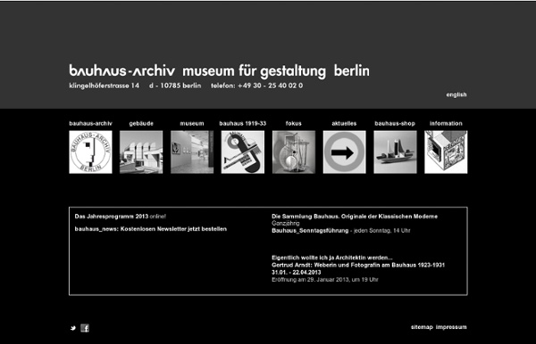 Archiv museum für gestaltung: startseite
