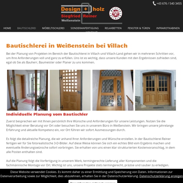 Bautischlerei in Weißenstein bei Villach