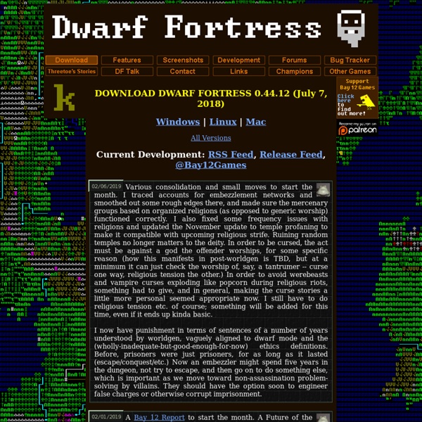 Bay 12 Games: Dwarf Fortress