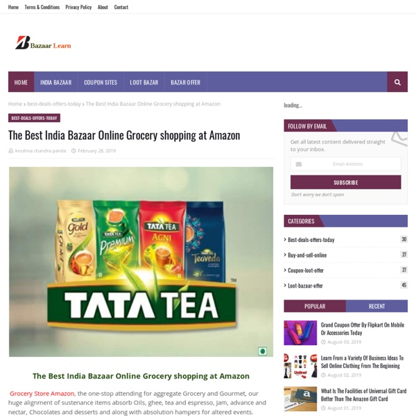 The Best India Bazaar Online Grocery shopping at Amazon