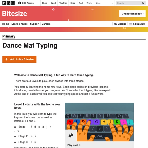 Bitesize Dance Mat Typing. BBC Bitesize Dance Mat Typing Pearltrees
