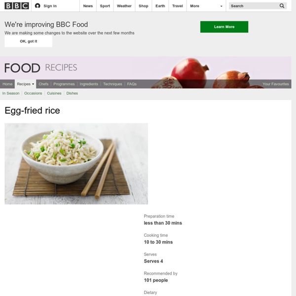 Food - Recipes : Egg-fried rice