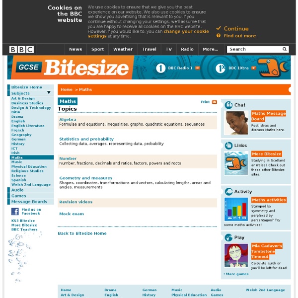 GCSE Bitesize - Maths