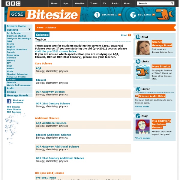 GCSE Bitesize - Science